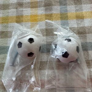 Pair of Soccer Ball Door/drawer Knobs